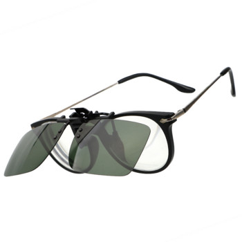 Очила за водач на автомобил Anti-UVA UVB поляризирани слънчеви очила Шофиране за нощно виждане Обектив Щипка за слънчеви очила Вътрешни слънчеви очила