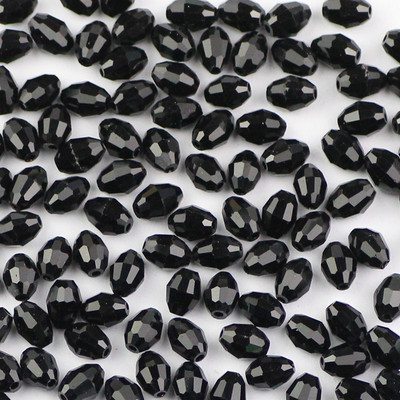 YHBZRET 100 бр. Оризови зърна Висококачествени австрийски кристални мъниста 4*6 мм овална форма Стъклен дистанционер Разхлабени мъниста Изработка на бижута Гривна Направи си сам