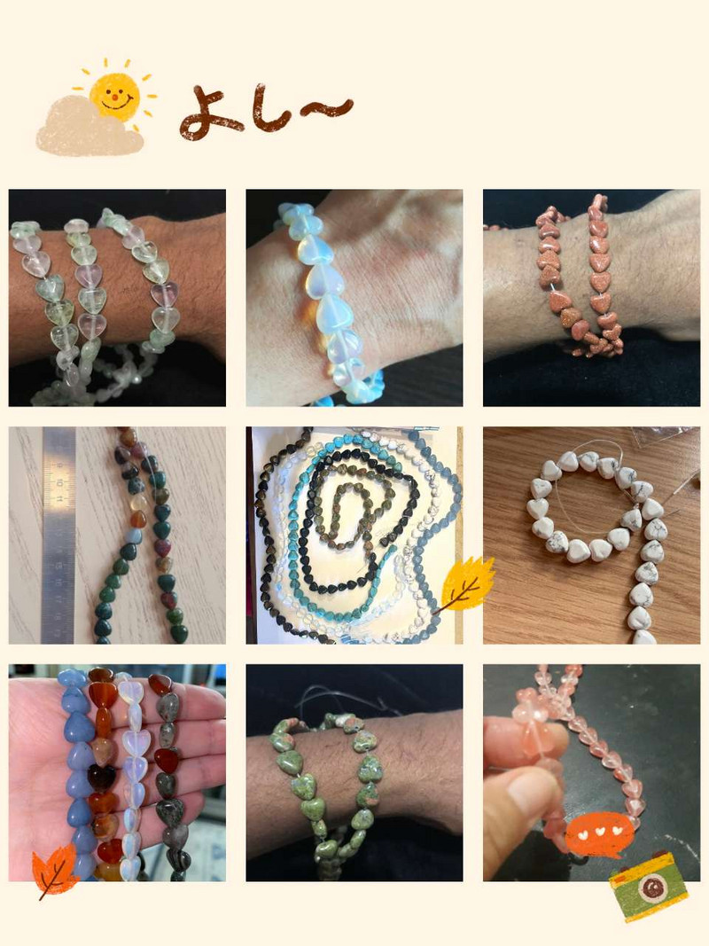 40 buc. Mărgele din piatră semiprețioasă în formă de inimă naturală pentru fabricarea de farmec pentru bijuterii DIY, brățară, colier, cadou pentru femei, dimensiune 10x10mm