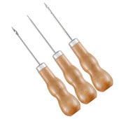 SHWAKK Mâner din Lemn Piele Cusut Awl Pentru Pantofi Geantă Cusătură de mână Taper Leathercraft Ac Set de instrumente Artizanat Cusut