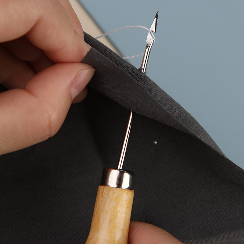 SHWAKK Mâner din Lemn Piele Cusut Awl Pentru Pantofi Geantă Cusătură de mână Taper Leathercraft Ac Set de instrumente Artizanat Cusut