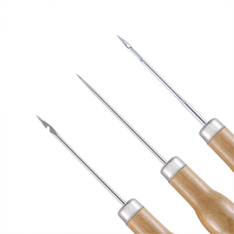 LMDZ 1db fa fogantyús szerszám csésze kézi varrás kúpos bőr kézműves tűszerszám bőr varróvászon cipők javítási kellékei