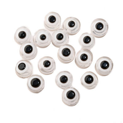 50db 6 8 10mm ovális alakú Evil Eye gyanta gyöngyök színes távtartó gyöngyök ékszerkészítéshez barkács kézzel készített fülbevaló karkötő kiegészítő