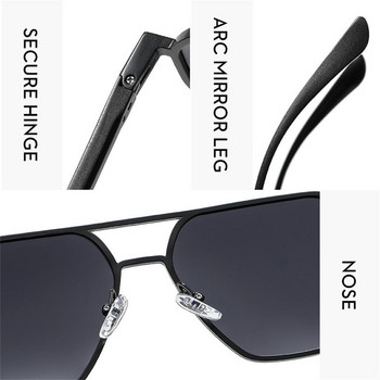 Очила за дневно и нощно виждане Алуминиеви магнезиеви поляризирани слънчеви очила Модни мъжки жени UV400 защита Очила за шофиране Очила