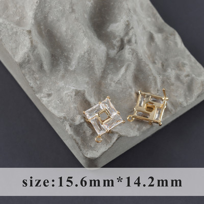 GUFEATHER M1093,ékszer kiegészítők,18k aranyozott,réz,cirkon,pass REACH,nikkelmentes,ékszerkészítés,barkács fülbevaló,6db/tétel