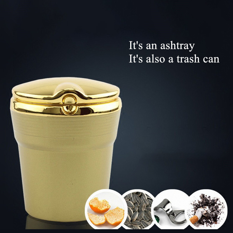 Scrumieră universală pentru mașină cu capac cu lumini LED Scrumieră destul de cool Scrumieră pentru accesorii auto Scrumieră amuzantă pentru interior