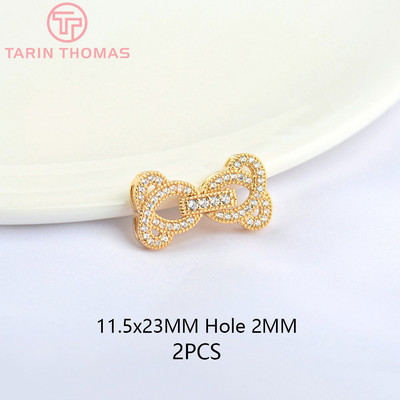 (5057) 9x37MM 24K arany színű sárgaréz cirkon karkötő csattal Kiváló minőségű barkács ékszer kiegészítők nagykereskedelme