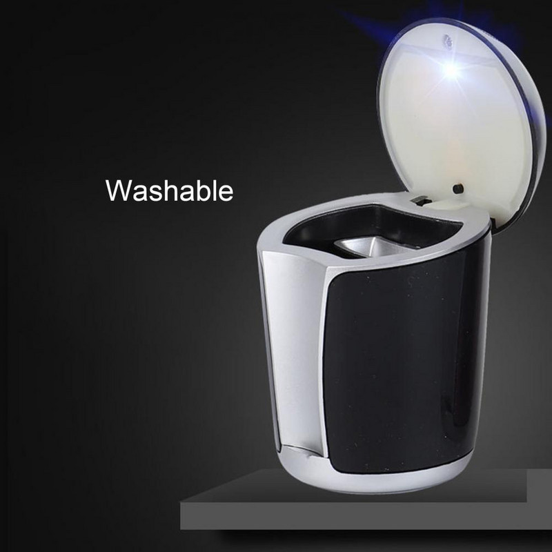 Kūrybinė automobilio rūkymo peleninė skirta Mercedes-Benz antipirenui su LED šviesos cigarų pelenine