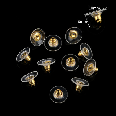 100 kom/lot gumene poleđine za naušnice čepovi zavrtnji za naušnice pribor za pozadinu za nakit DIY dodaci za izradu nalaza za nakit