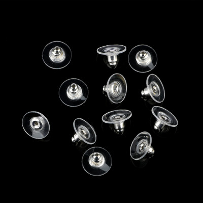 100 kom/lot gumene poleđine za naušnice čepovi zavrtnji za naušnice pribor za pozadinu za nakit DIY dodaci za izradu nalaza za nakit