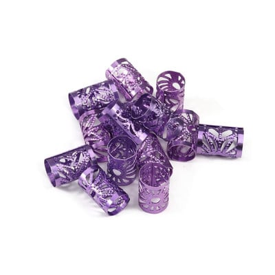 100db Belső átmérő 9mm Arany/Ezüst/Mix Color Micro Hair Dread Zsinór raszta Gyöngyök Állítható Mandzsetta Kapcsok Hajkiegészítőkhez