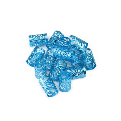 100db Belső átmérő 9mm Arany/Ezüst/Mix Color Micro Hair Dread Zsinór raszta Gyöngyök Állítható Mandzsetta Kapcsok Hajkiegészítőkhez