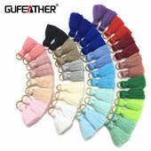 GUFEATHER L31/2cm-es bojt/pamut bojtár/Aranygyűrű/Fülbevaló-rojt/ékszer-kiegészítők/barkács kiegészítők/ékszerkészítés