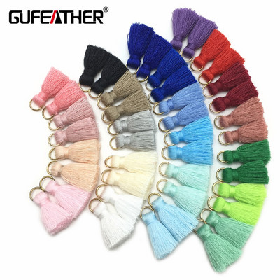 GUFEATHER L31/2cm Φούντα/βαμβακερή φούντα/Χρυσό δαχτυλίδι/Φούντες σκουλαρικιών/αξεσουάρ για κοσμήματα/αξεσουάρ diy/κατασκευή κοσμημάτων