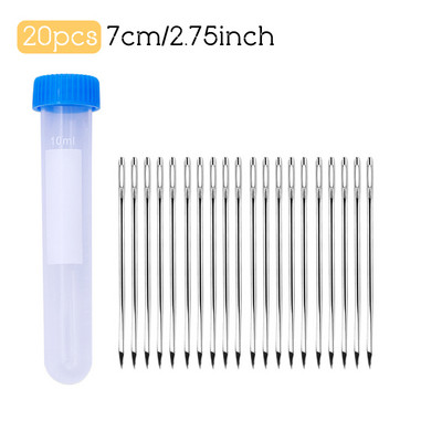 LMDZ 5,8/7/7,5 cm Ace de cusut din piele Ace cu vârf ascuțit cu ochi mare pentru cusături de broderie Ace pentru cusături în cruce