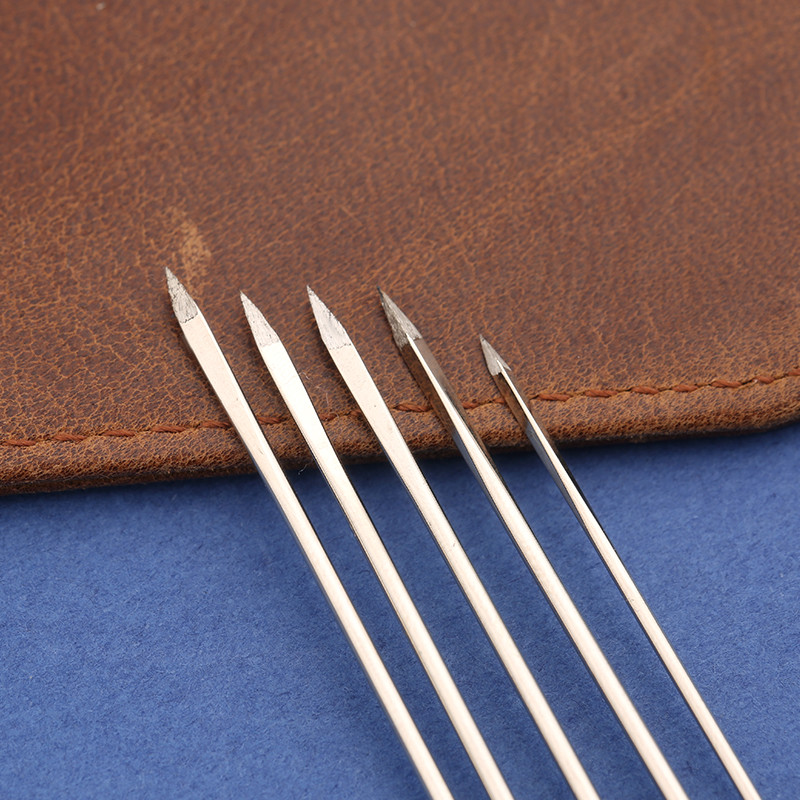 LMDZ 5,8/7/7,5 cm Ace de cusut din piele Ace cu vârf ascuțit cu ochi mare pentru cusături de broderie Ace pentru cusături în cruce