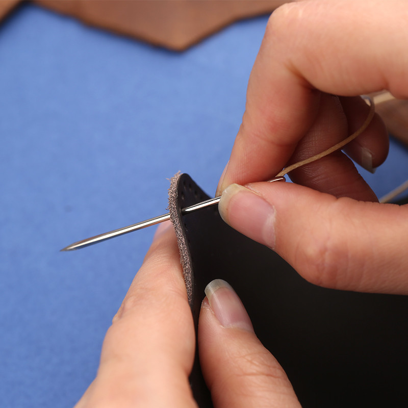LMDZ 5,8/7/7,5 cm Ace de cusut din piele Ace cu vârf ascuțit cu ochi mare pentru cusături de broderie Ace pentru cusături în cruce