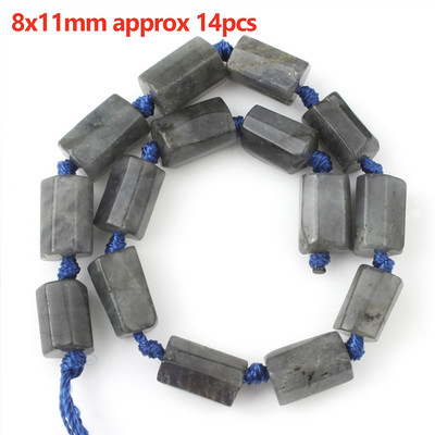 Prirodni sivi labradorit Fasetirane labave kamene perle Okruglo srce Nepravilno mat za DIY izradu Narukvica Ogrlica Nakit Šarm