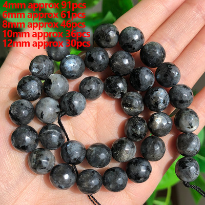 Prirodni sivi labradorit Fasetirane labave kamene perle Okruglo srce Nepravilno mat za DIY izradu Narukvica Ogrlica Nakit Šarm