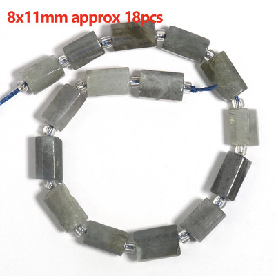 Prirodni sivi labradorit Fasetirane labave kamene perle Okruglo srce Nepravilno mat za DIY izradu Narukvica Ogrlica Nakit Šarm