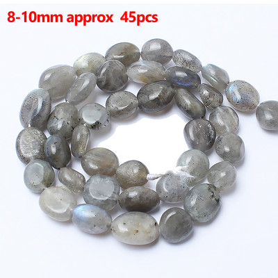 Prirodni sivi labradorit Fasetirane labave kamene perle Okruglo srce Nepravilno mat za DIY izradu Narukvica Ogrlica Nakit Šarm