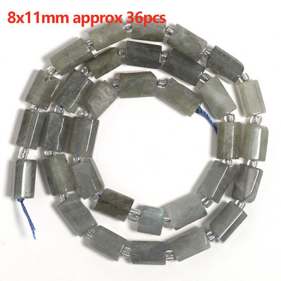 Prirodni sivi labradorit Fasetirane labave kamene perle Okruglo srce Nepravilno mat za DIY izradu Narukvica Ogrlica Nakit Šarm