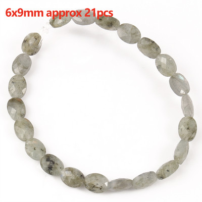 Prirodni sivi labradorit Fasetirane labave kamene perle Okruglo srce Nepravilno mat za DIY izradu Narukvica Ogrlica Nakit Šarm