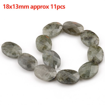 Prirodni sivi labradorit Fasetirane labave kamene perle Okruglo srce Nepravilno mat za DIY izradu Narukvica Ogrlica Nakit Šarm