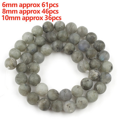 Prirodni sivi labradorit Fasetirane labave kamene perle Okruglo srce Nepravilno mat za DIY izradu Narukvica Ogrlica Nakit Šarm