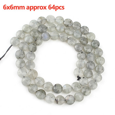 Prirodni sivi labradorit Fasetirane labave kamene perle Okruglo srce Nepravilno mat za DIY izradu Narukvica Ogrlica Nakit Šarm