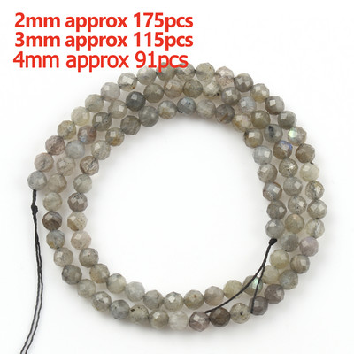Prirodni sivi labradorit Fasetirane labave kamene perle Okruglo srce Nepravilno mat za DIY izradu Narukvica Ogrlica Nakit Šarm