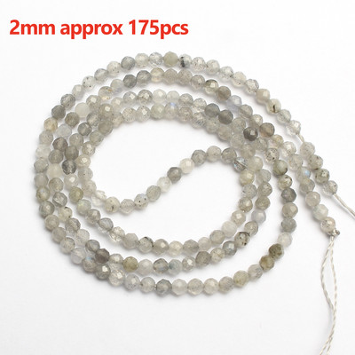 Prirodni sivi labradorit Fasetirane labave kamene perle Okruglo srce Nepravilno mat za DIY izradu Narukvica Ogrlica Nakit Šarm