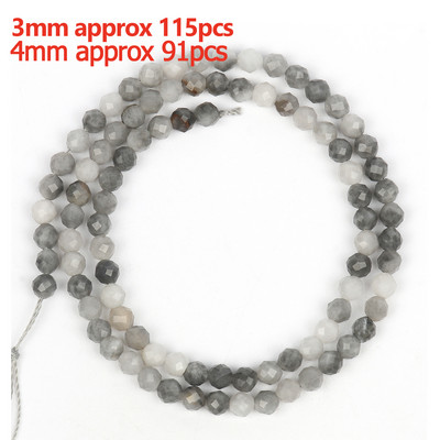 Prirodni sivi labradorit Fasetirane labave kamene perle Okruglo srce Nepravilno mat za DIY izradu Narukvica Ogrlica Nakit Šarm