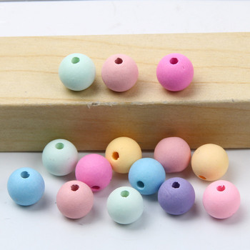 6/8/10 χιλιοστά Macaron Color Matte ακρυλικές χάντρες Round Spacer Loose Beads for Jewelry Making DIY βραχιόλι κολιέ Αξεσουάρ χειροτεχνίας