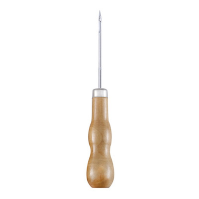 3 buc./set mâner din lemn cusut cusut de mână instrument de perforare din piele Accesorii din piele instrument de cârlig pentru repararea pantofilor