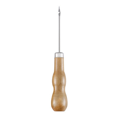 3 buc./set mâner din lemn cusut cusut de mână instrument de perforare din piele Accesorii din piele instrument de cârlig pentru repararea pantofilor