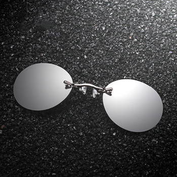 Κλιπ μόδας στη μύτη Γυαλιά ηλίου μάρκας μίνι στρογγυλά γυαλιά ανδρών Hacker Empire Retro ανδρικά γυαλιά ηλίου Vintage Driver γυαλιά