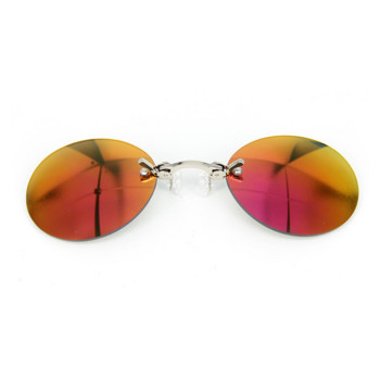 Модни слънчеви очила с щипка на носа Марка Мини кръгли очила Мъжки Hacker Empire Ретро Мъжки слънчеви очила без рамки Реколта Очила за шофьор