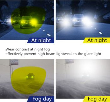 Γυαλιά οδηγού Γυαλιά Aviation Night Driving Yellow Lens Classic Anti Vision Driver Safety γυαλιά για άνδρες