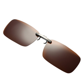 Сваляща се леща за нощно виждане, метална поляризирана щипка за очила, слънчеви очила, шофьорски очила, подвижна щипка, сплав+смола