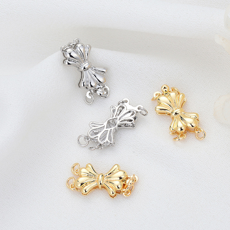 10*18,5 mm-es 14K arany színű sárgaréz nyaklánc összekötő kapcsos ékszerkészítési kellékek barkácsleletek kiegészítők