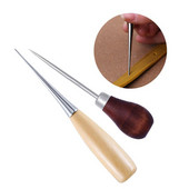 Cort din piele DIY Awl de cusut Mâner din lemn Awls Instrument de reparare pantofi Cusătură de mână Cusătură din piele Awl Punch Hole Instrumente din piele