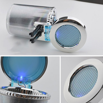 Автомобилна LED светлина Цилиндър Пепелник Контейнер Държач Чаша за съхранение Предотвратяване на изтичане на сажди