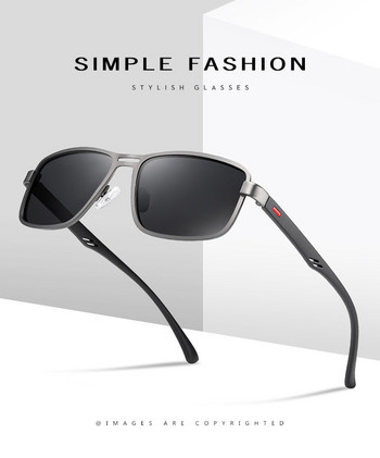2020 Мъжки поляризирани слънчеви очила за спорт на открито Слънчеви очила за шофиране Мъжки слънчеви очила с метална рамка Gafas De Sol Hombre за шофьор