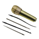 Mâner de cupru Cusut Awl Carft Cusătură Ac Con Die DIY Șabloane Pantofi pânză Reparare Poanson Awl Artizanat Awl Instrument
