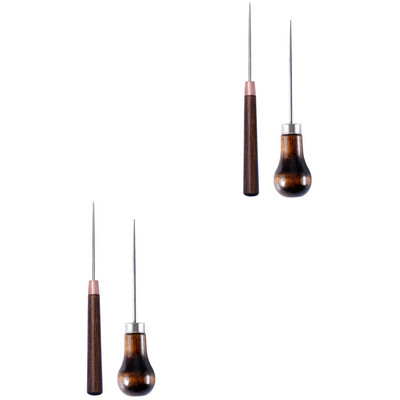 Ace de cusut Perforare găuri Coaceri Reparații Croitori Kit de cusături Artizanat Instrumente Poanson de lucru Diy Articole din piele Scriber Ace Se amestecă