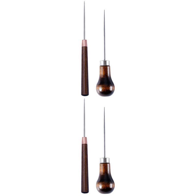 Ace de cusut Perforare găuri Coaceri Reparații Croitori Kit de cusături Artizanat Instrumente Poanson de lucru Diy Articole din piele Scriber Ace Se amestecă