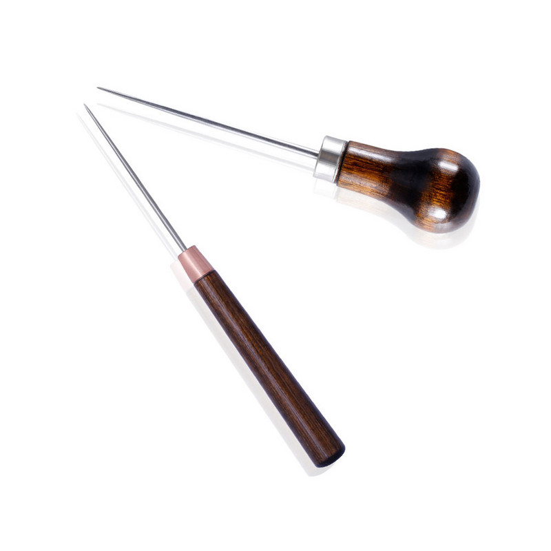Ace de cusut Perforare găuri Coaceri Reparații Croitori Kit de cusături Artizanat Instrumente Poanson de lucru Diy Articole din piele Scriber Ace Se amestecă