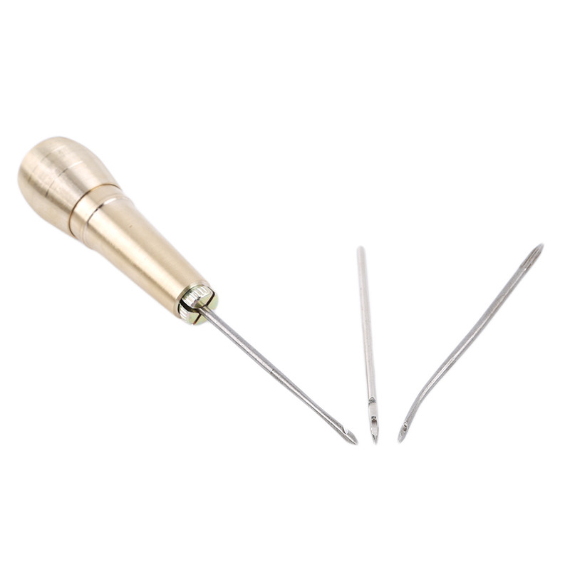 Seturi de instrumente de reparare a cusăturii din piele Awl Cusătură manuală Conic Set de instrumente cu ace pentru artizanat din piele Materiale de cusut pentru artizanat