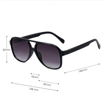 Vintage Pilot γυαλιά ηλίου για άντρες Oversize Anti-glare Driver Retro γυαλιά ηλίου Γυναικεία τετράγωνα γυαλιά ηλίου UV400